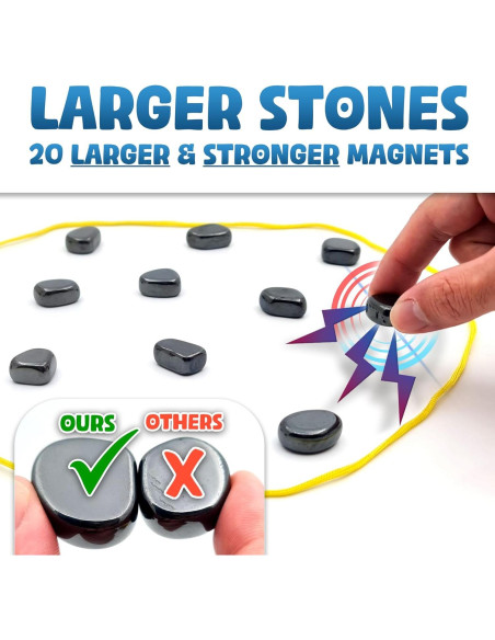 Juego de Ajedrez Magnético Mejorado HMmagnets con 20 Piezas Juego de Ajedrez Magnético Mejorado HMmagnets con 20 Piezas