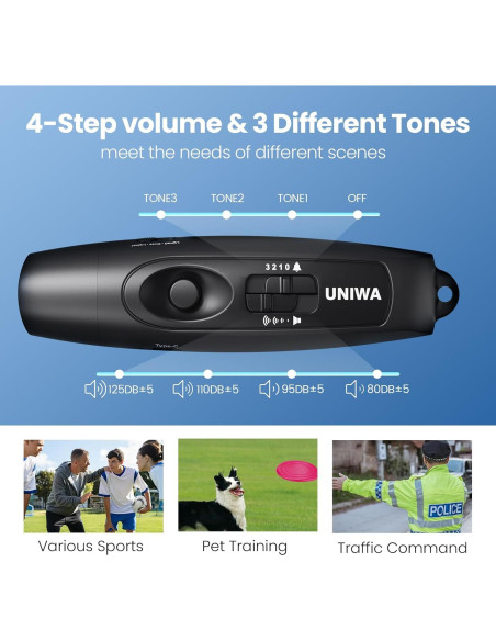 Silbato Electrónico UNIWA USB 3 Tonos para Árbitros y Seguridad Silbato Electrónico UNIWA USB 3 Tonos para Árbitros y Seguridad