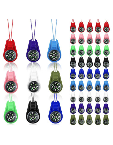 Brújula Mini para Niños Crssbrohip - 25 Piezas Coloridas