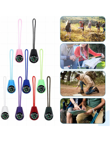 Brújula Mini KALIONE Multicolor 20 Piezas Camping Brújula Mini KALIONE Multicolor 20 Piezas Camping