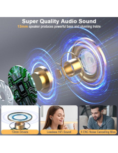 Auriculares Inalámbricos Drsaec J55 Bluetooth 5.4 Estéreo 56H 2