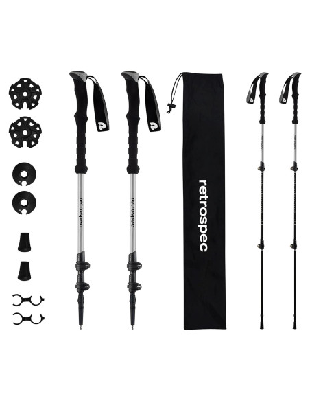 Bastones de Senderismo Retrospec Solstice Ajustables 137 cm Bastones de Senderismo Retrospec Solstice Ajustables 137 cm