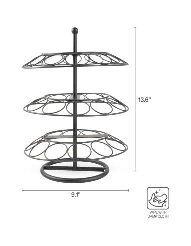 Soporte para cápsulas de café Pfaltzgraff 3 niveles 23.1x23.1x34.5 cm