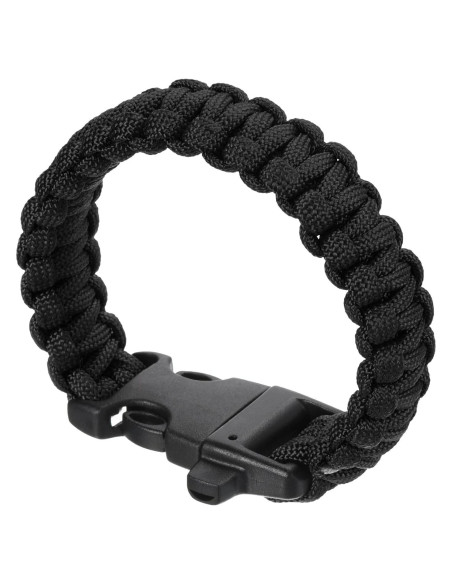 Pulsera de Paracord de Supervivencia PATIKIL Negra 23mm Pulsera de Paracord de Supervivencia PATIKIL Negra 23mm