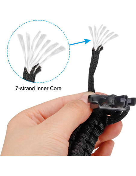 Pulseras de Paracord de Supervivencia PATIKIL - Paquete de 3 Pulseras de Paracord de Supervivencia PATIKIL - Paquete de 3