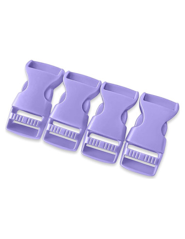 Hebillas de Paracord Violeta 16 mm - 4 Paquete de Plástico