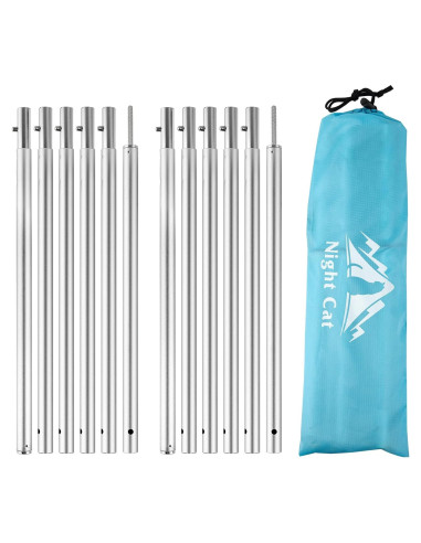 Varillas Telescópicas de Aluminio Night Cat para Toldo - 2 Piezas