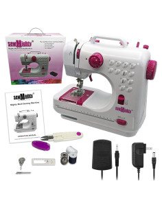 Máquina de Coser Portátil Sew Mighty Poderosa Multi - 12 Patrones