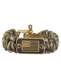 Pulsera Paracord Táctica de Supervivencia CHENXIKK - Ajustable 22.86 cm