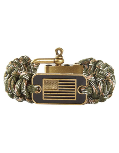 Pulsera Paracord Táctica de Supervivencia CHENXIKK - Ajustable 22.86 cm