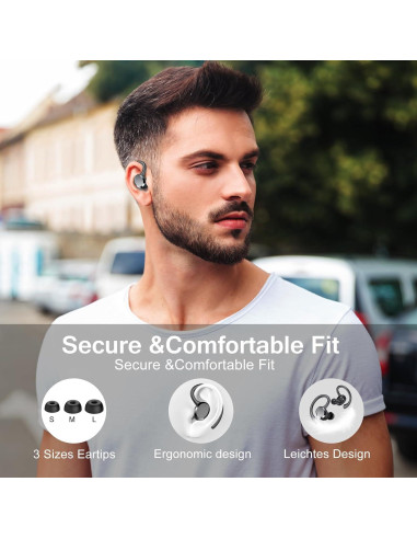 Auriculares Inalámbricos Bluetooth 5.4 Hadbleng Q38 HiFi 68H