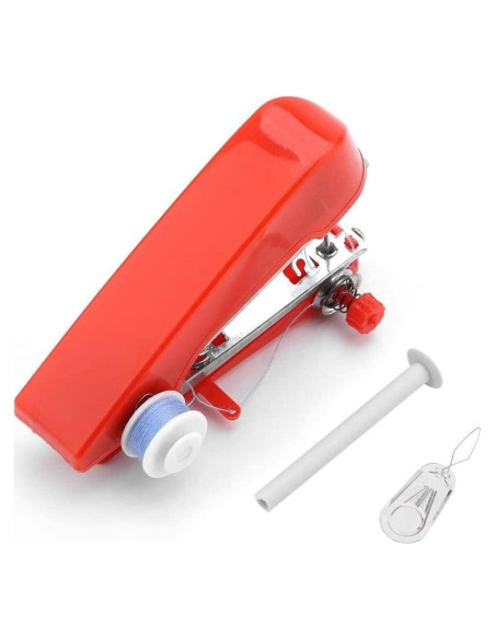Máquina de Coser de Mano Mini Portátil Roja - Ideal para Viajes Máquina de Coser de Mano Mini Portátil Roja - Ideal para Viajes