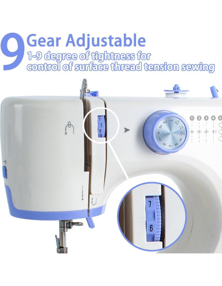 Máquina de Coser Portátil Stoigeld 725 con 12 Puntadas y Kit Máquina de Coser Portátil Stoigeld 725 con 12 Puntadas y Kit