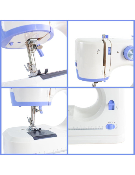 Máquina de Coser Portátil Stoigeld 725 con 12 Puntadas y Kit Máquina de Coser Portátil Stoigeld 725 con 12 Puntadas y Kit