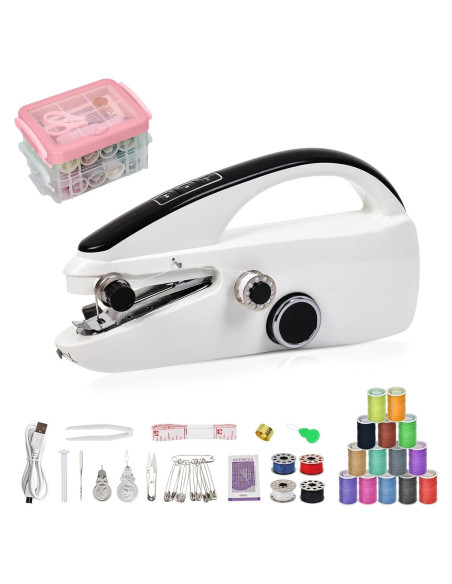 Máquina de Coser Portátil de Mano Mini Kit de Costura A Máquina de Coser Portátil de Mano Mini Kit de Costura A