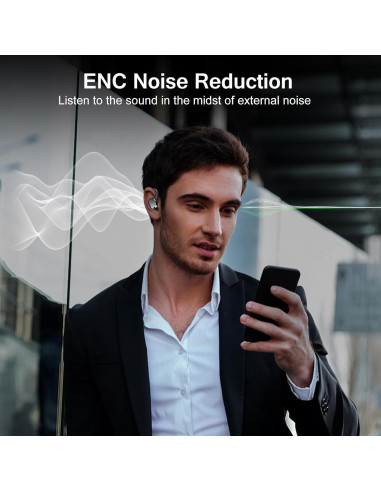 Auriculares Inalámbricos Bluetooth 5.4 Hadbleng Q38 HiFi 68H