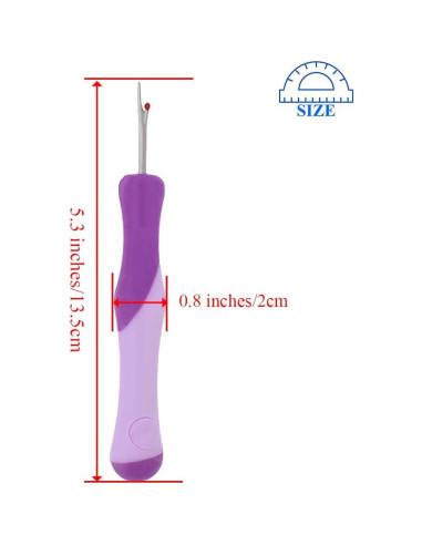 Desgarrador de Costuras HAHIYO 13.5 cm Morado Ergonomico