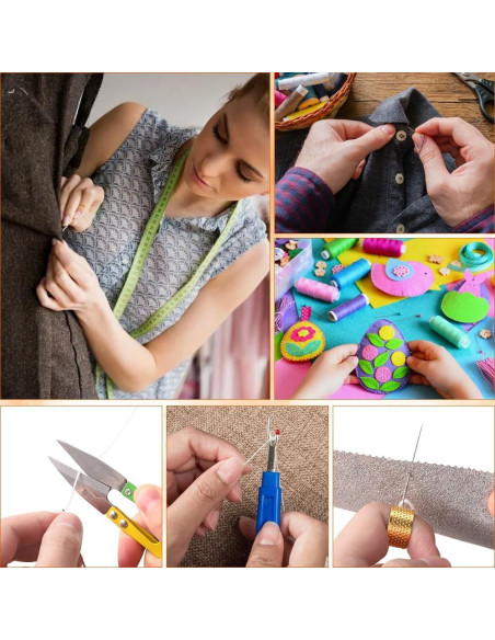 Kit de Costura Vellibring con 15 Enhebradores y 30 Agujas Kit de Costura Vellibring con 15 Enhebradores y 30 Agujas