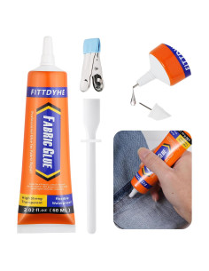 Pegamento para Tela FITTDYHE 60 ML Incoloro Lavable para Ropa