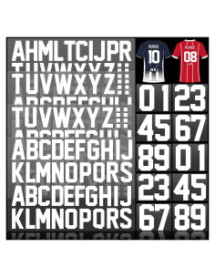 Kit Letras y Números Termoadhesivos Outus 216 Piezas 20.32 cm