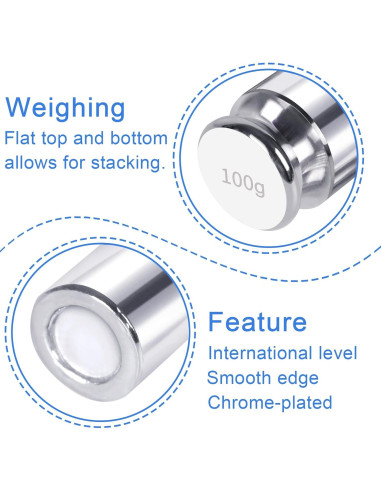 Pesas de Calibración QP 100 Gramos OIML Clase M1 Acero Inoxidable