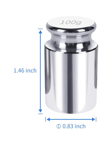 Pesas de Calibración QP 100 Gramos OIML Clase M1 Acero Inoxidable