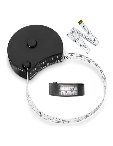 Cinta Métrica Wokaku 150cm Doble Escala con Pin de Bloqueo