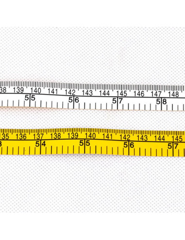 Cinta Métrica de Costura BYNNIX 150cm Flexible PU Amarillo