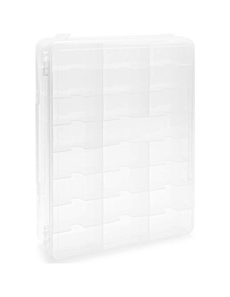 Caja Organizadora de Bobinas Transparente Bright Creations 46 Compartimentos 36.4x25.4x8.3cm Caja Organizadora de Bobinas Transparente Bright Creations 46 Compartimentos 36.4x25.4x8.3cm