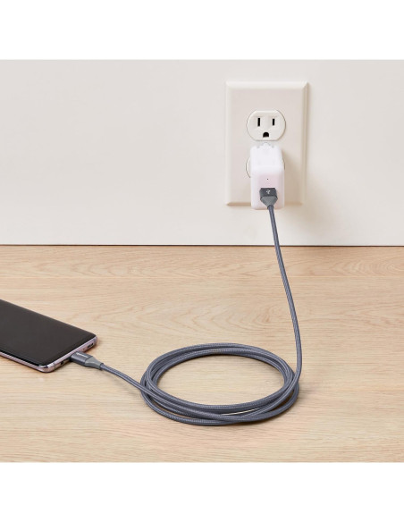 Cable de carga rápida USB-C a USB-A 2.0 Amazon Basics 1.83m Cable de carga rápida USB-C a USB-A 2.0 Amazon Basics 1.83m