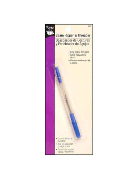 Enhebrador y Descosedor Dritz Azul 1-Pack Cuchilla Fina Enhebrador y Descosedor Dritz Azul 1-Pack Cuchilla Fina