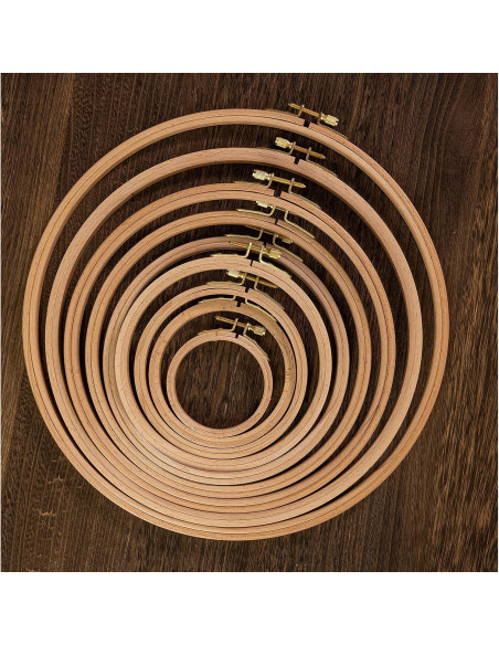 Aros de Bordado de Madera de Haya Ebherys 4 Pulgadas - 2 Pcs Aros de Bordado de Madera de Haya Ebherys 4 Pulgadas - 2 Pcs
