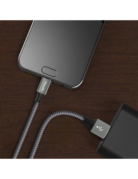Cable USB A a USB C 3m etguuds Carga Rápida 2-Pack Gris Cable USB A a USB C 3m etguuds Carga Rápida 2-Pack Gris
