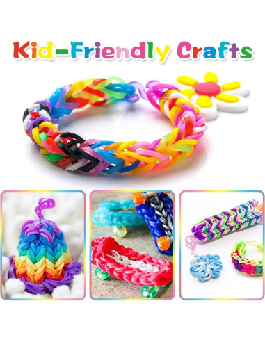 Kit de Pulseras de Goma Booriss 12730pcs 26 Colores DIY