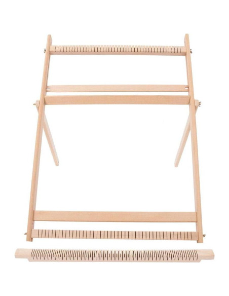 Telar de Tejer Ajustable BHDD de Madera Sólida 70x50cm Telar de Tejer Ajustable BHDD de Madera Sólida 70x50cm