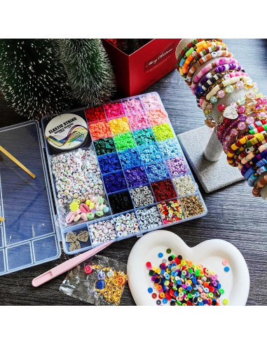 Kit de Fabricación de Pulseras de Arcilla LIS HEGENSA 6600+PCS