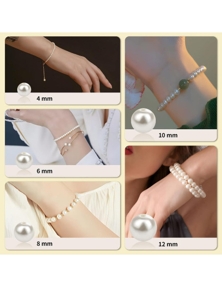 Kit de Perlas Qunland 1200 Piezas para Pulseras DIY Kit de Perlas Qunland 1200 Piezas para Pulseras DIY