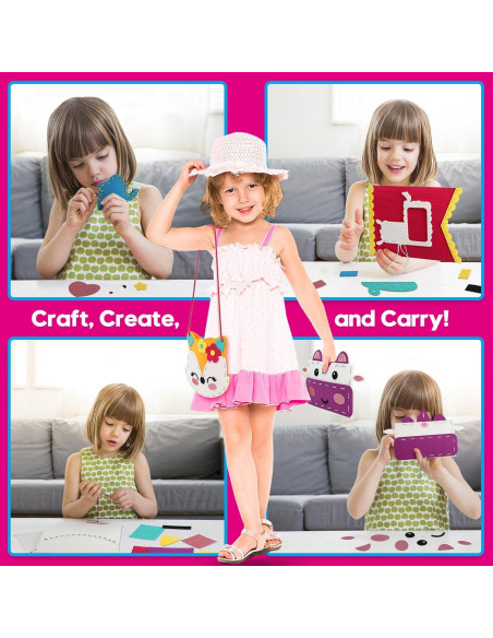 Kit de Costura para Niñas SparkleMe - 7 Proyectos DIY Coloridos Kit de Costura para Niñas SparkleMe - 7 Proyectos DIY Coloridos