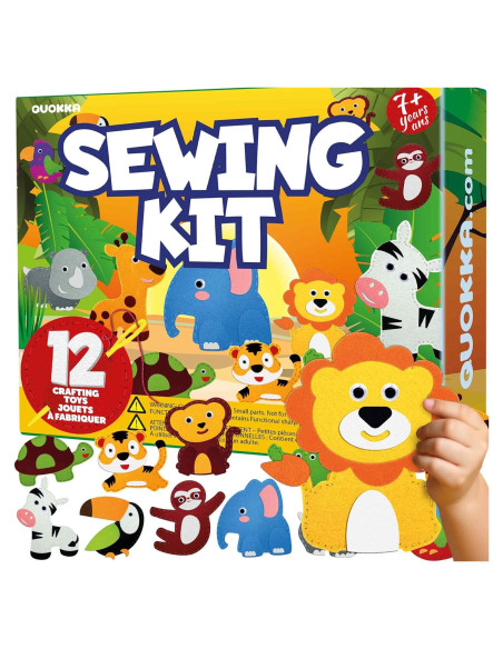 Kit de Costura para Niños QUOKKA - 12 Animales de Fieltro Kit de Costura para Niños QUOKKA - 12 Animales de Fieltro