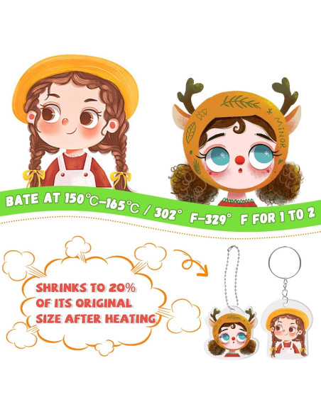 AOBOPLE 25 Hojas de Plástico Encogible Coloridas 20x29cm AOBOPLE 25 Hojas de Plástico Encogible Coloridas 20x29cm