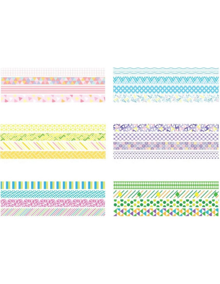 Cinta Washi YUBBAEX 24 Rollos 10mm Decorativa para Manualidades Cinta Washi YUBBAEX 24 Rollos 10mm Decorativa para Manualidades