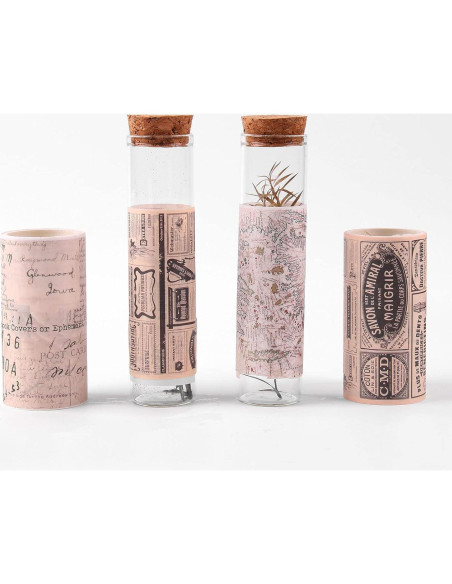 Cinta Washi Ancha Dizdkizd Vintage 75mm x 4 Rollos Cinta Washi Ancha Dizdkizd Vintage 75mm x 4 Rollos