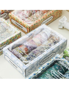 Juego de 18 Rollos de Cinta Washi Floral Songdao 15mm x 2m 2