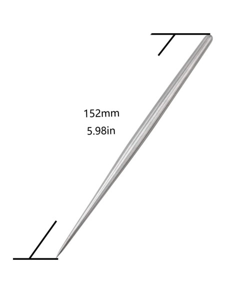 Juego de 2 Agujas de Acero Inoxidable ZYAMY 15.2x0.6cm Juego de 2 Agujas de Acero Inoxidable ZYAMY 15.2x0.6cm