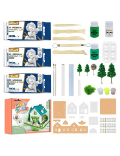Kit de Arcilla Secado al Aire REALART 40PCS con Herramientas