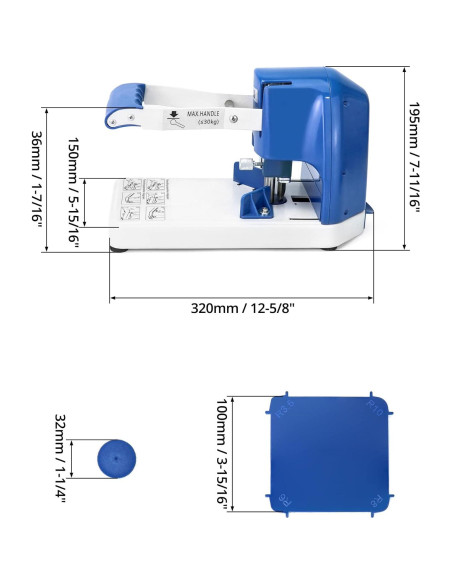 Cortadora Manual de Esquinas QWORK R-6 para Papel y PVC Cortadora Manual de Esquinas QWORK R-6 para Papel y PVC