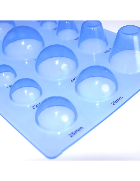 Molde 3D de Media Bola Lind Kitchen 185x125mm Azul Molde 3D de Media Bola Lind Kitchen 185x125mm Azul