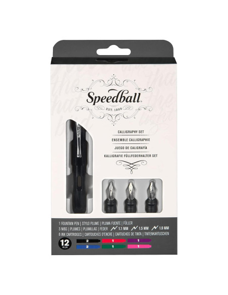Conjunto de Plumas Estilográficas Speedball 2903 - Caligrafía Conjunto de Plumas Estilográficas Speedball 2903 - Caligrafía