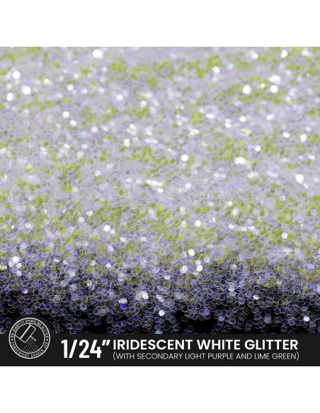 Glitter Blanco Iridiscente LEOBRO 150g para Manualidades DIY Glitter Blanco Iridiscente LEOBRO 150g para Manualidades DIY