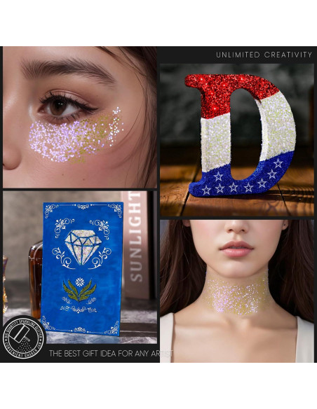 Glitter Blanco Iridiscente LEOBRO 150g para Manualidades DIY Glitter Blanco Iridiscente LEOBRO 150g para Manualidades DIY
